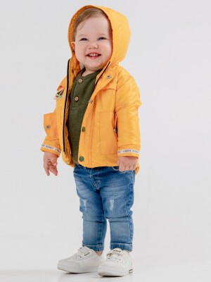 Toptan Erkek Çocuk 3'lü Ceket Sweatshirt ve Kot Pantolon 6-24M Bubbly 2035-2032 - Bubbly