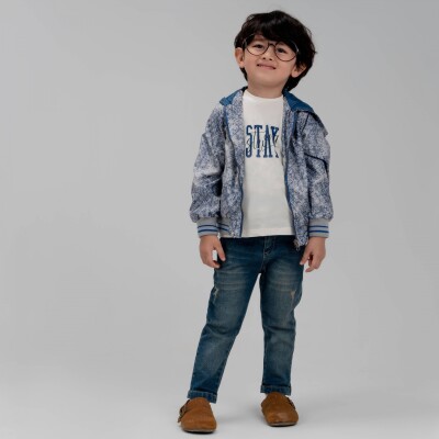 Toptan Erkek Çocuk 3'lü Yağmurluk Pantolon Takım 1-4Y Cool Exclusive 2036-25133 - Cool Exclusive