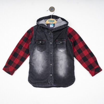 Toptan Erkek Çocuk Jean Gömlek 2-5Y Timo 1018-101308912 - Timo (1)