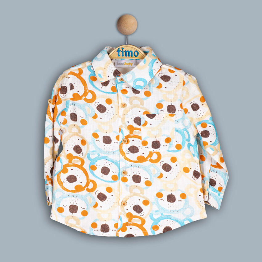 Toptan Erkek Çocuk Koala Gömlek 2-5Y Timo 1018-TE4DÜ042243042 - 3