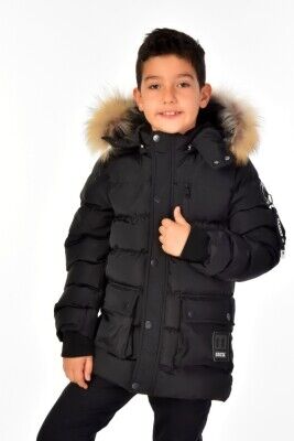 Toptan Erkek Çocuk Mont 6-14Y Benitto Kids 2007-51254 - 1