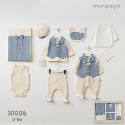 Toptan Erken Bebek 10'lu Yenidoğan Takım 0-3M - Minizeyn
