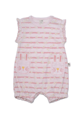 Toptan Kız Bebek Desenli Tulum 3-12M BabyZ 1097-5369 - BabyZ (1)