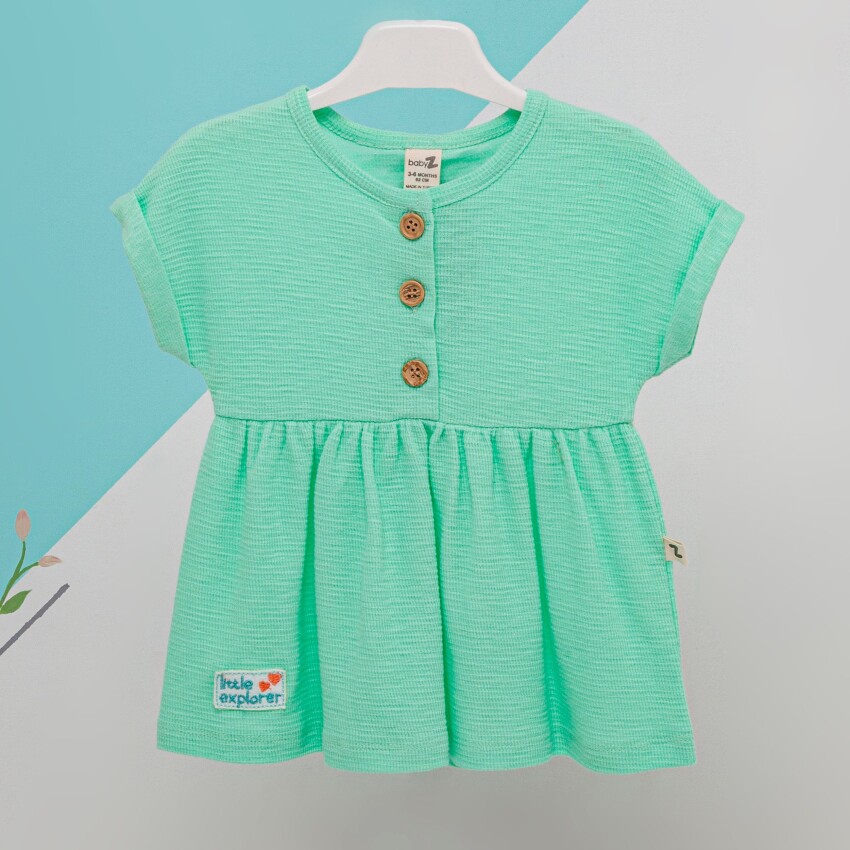 Toptan Kız Bebek Elbise 6-18M BabyZ 1097-5336 - 3