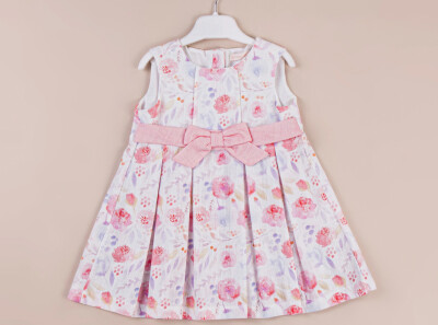 Toptan Kız Bebek Elbise 9-24M BabyRose 1002-4615 Somon