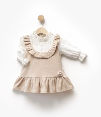 Toptan Kız Bebek Gömlekli Elbise 6-36M Bebbemini 2065-BM-2322 - Bebbemini
