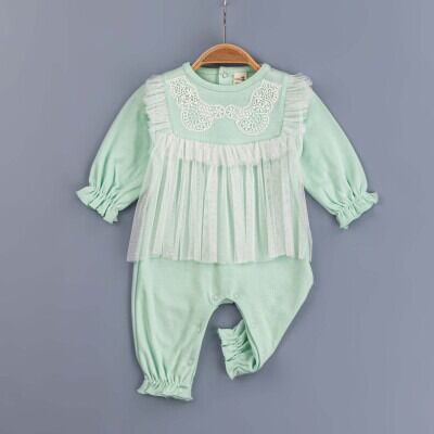 Toptan Kız Bebek Tulum 3-12M BabyZ 1097-5406 - BabyZ