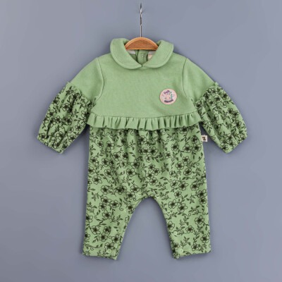 Toptan Kız Bebek Tulum 3-12M BabyZ 1097-5416 - BabyZ