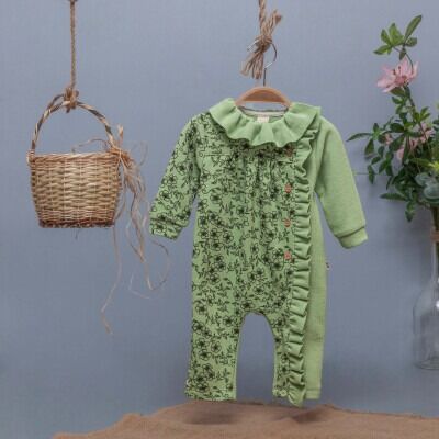 Toptan Kız Bebek Tulum 3-12M BabyZ 1097-5417 - BabyZ