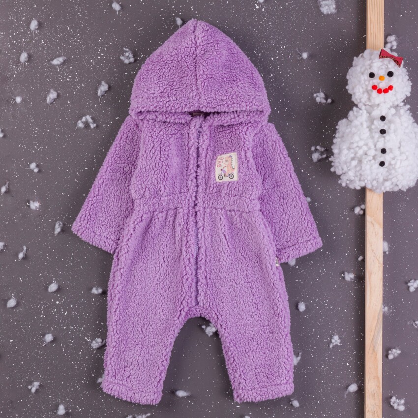 Toptan Kız Bebek Welsoft Tulum 3-12M BabyZ 1097-5420 - 2
