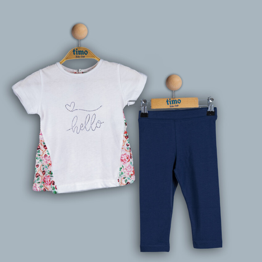 Toptan Kız Çocuk 2li Takım 2-5Y Timo 1018-TK4DT012243702 - 1