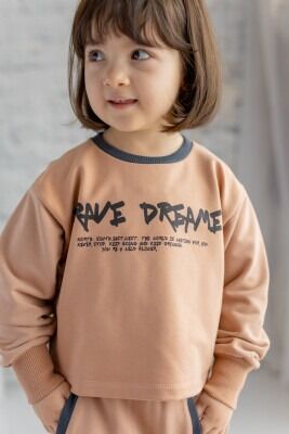 Toptan Kız Çocuk Baskılı Sweatshirt 6-12Y Zeyland 1070-232Z4GZN62 - Zeyland