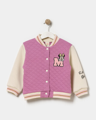 Toptan Kız Çocuk Ceket 3-6Y Bupper Kids 1053-24300 Koyu Gül