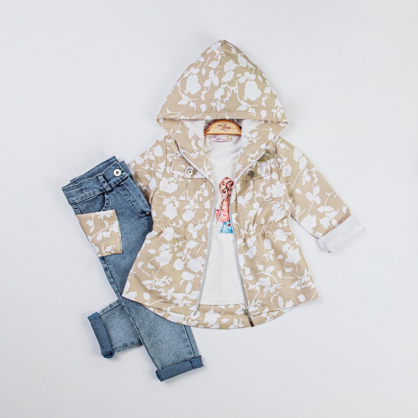 Toptan Kız Çocuk Ceket Badi Pantolon Takım 2-6Y Miss Lore 1055-5507 - 2
