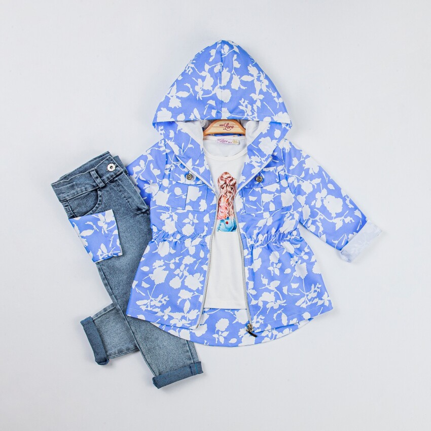Toptan Kız Çocuk Ceket Badi Pantolon Takım 2-6Y Miss Lore 1055-5507 - 3