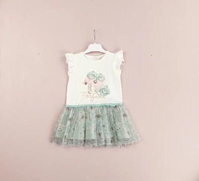 Toptan Kız Çocuk Elbise 1-4Y BabyRose 1002-4518 - BabyRose