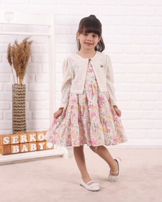 Toptan Kız Çocuk Elbise 2-7Y Serkon Baby&Kids 1084-M0750 - Serkon Baby&Kids