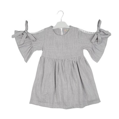 Toptan Kız Çocuk Elbise 3-6Y Büşra Bebe 1016-23198 Lila
