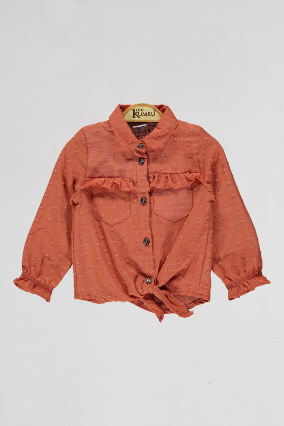 Toptan Kız Çocuk Gömlek 6-9Y Kumru Bebe 1075-4073 - 3