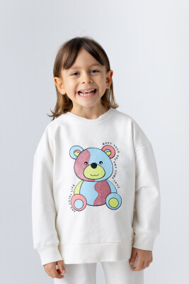 Toptan Kız Çocuk Sweatshirt 3-14Y Zeyland 1070-241Z4SVB61 - 2