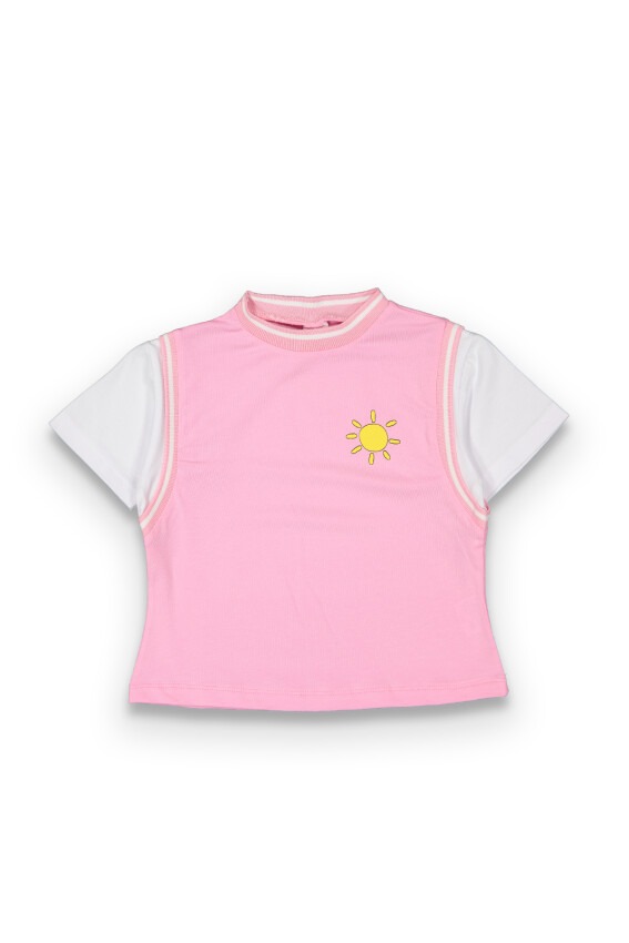 Toptan Kız Çocuk Tişört 2-5Y Tuffy 1099-9069 - 4