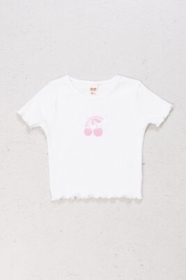 Toptan Kız Çocuk Tişört 4-9Y DMB Boys&Girls 1081-0426 Fuşya