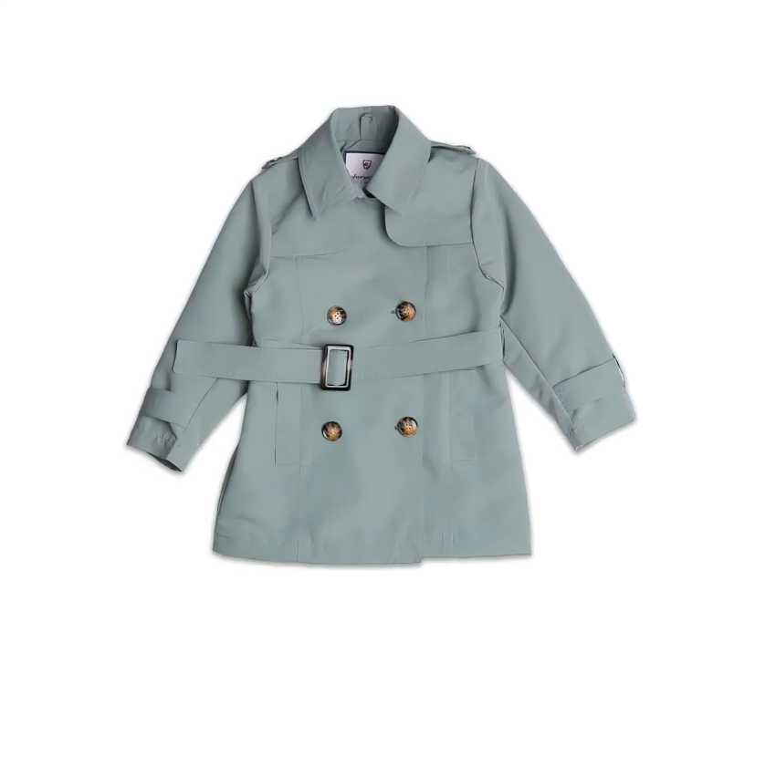 Toptan Kız Çocuk Trençkot 3-8Y Verscon 2031-5195 - 1