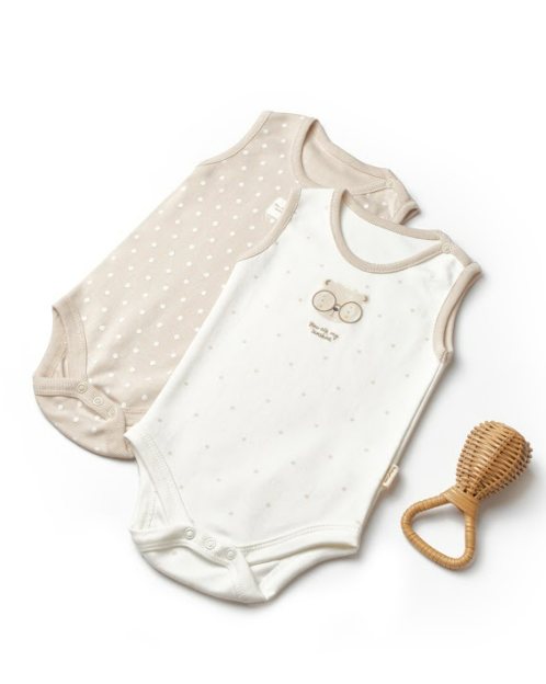 Toptan Unisex Bebek 2'li Askılı Body Zıbın - 2025 -CSY8100 0-24M BabyCosy 2022-CSY8100 - 1