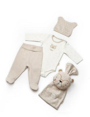 Toptan Unisex Bebek 3'lü Oyuncak Seti 0-3M BabyCosy 2022-CSY8134 - BabyCosy