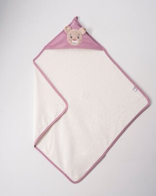 Toptan Unisex Bebek Banyo Havlusu 80x80 Ramel Kids 1072-344 Lila