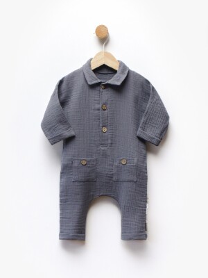 Toptan Unisex Bebek Muslin Tulum 3-12M Flexi Baby 2063-221122 - Flexi Baby