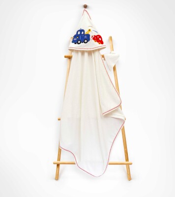 Toptan Unisex Çocuk 2'li Havlu ve Banyo Kesesi Takım 85X80 Babyline 2015-9-454 - 3