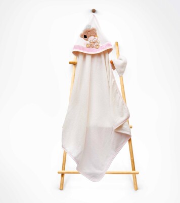 Toptan Unisex Çocuk 2'li Havlu ve Banyo Kesesi Takım 85X80 Babyline 2015-9-455 - 2