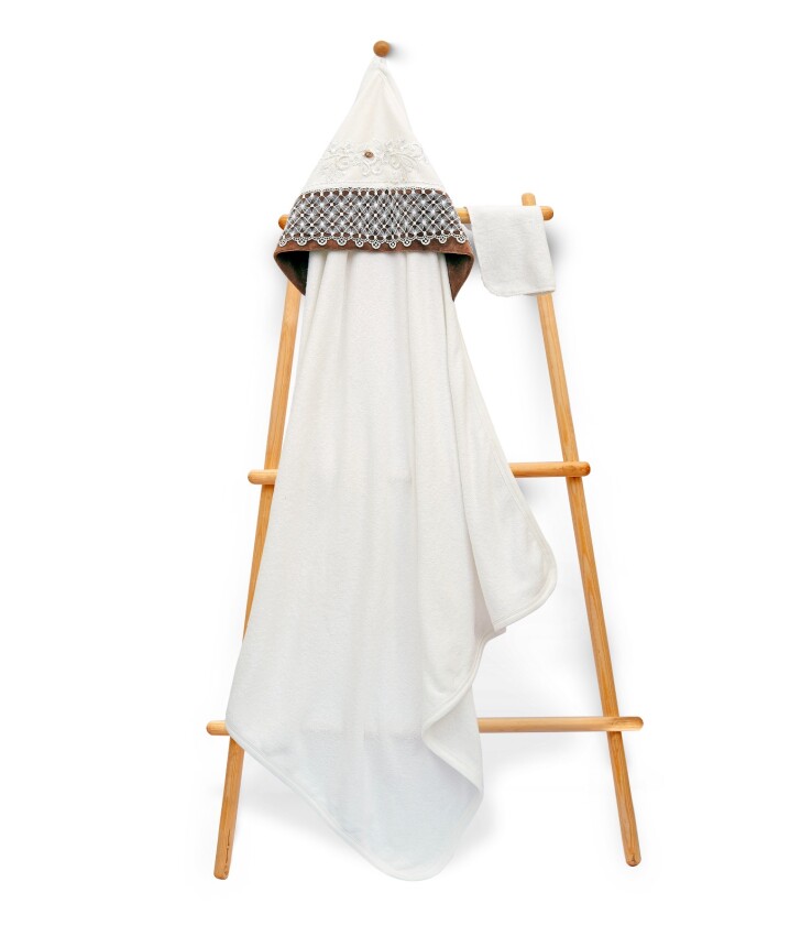 Toptan Unisex Çocuk Havlu ve Banyo Kesesi Takım 85x85cm Babyline 2015-9-662 - 3