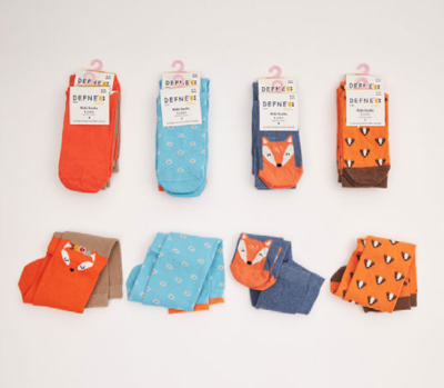 Wholesale 12-Piece Unisex SocksDefne 1064-DFN1Ç-K004-22(9-10) - Defne