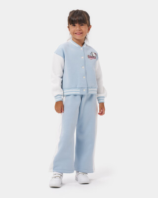 Wholesale 2-Piece Girls Set with Cardigan and Pants 5-8Y Miniloox 1054-24481 - Miniloox