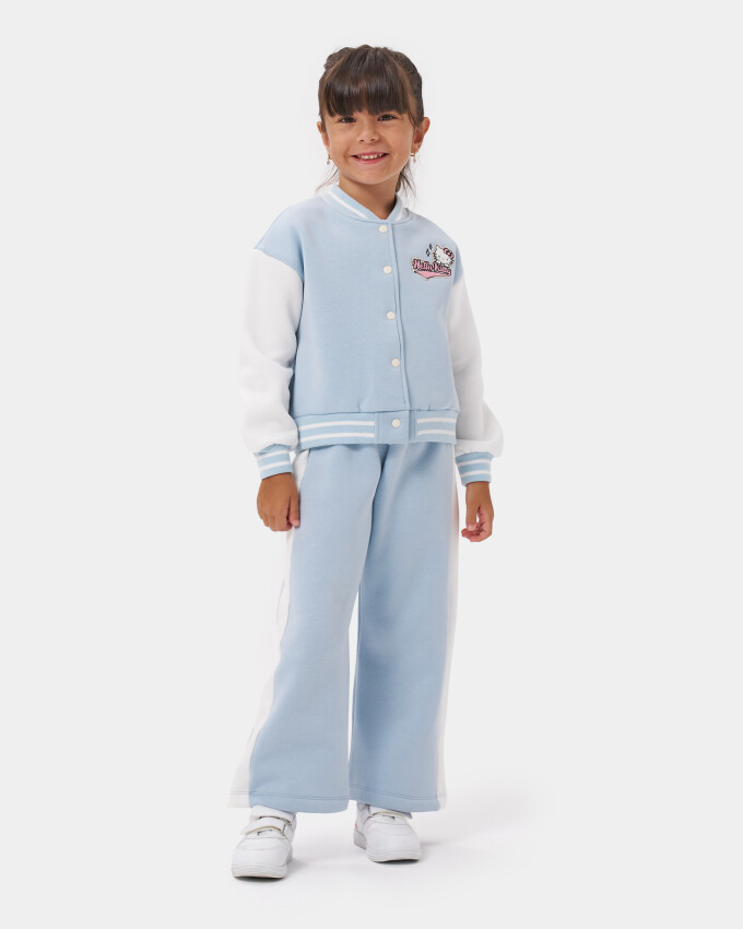 Wholesale 2-Piece Girls Set with Cardigan and Pants 5-8Y Miniloox 1054-24481 - 1