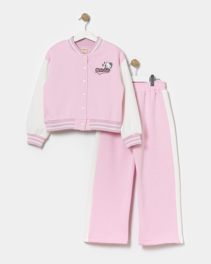 Wholesale 2-Piece Girls Set with Cardigan and Pants 5-8Y Miniloox 1054-24481 - 4