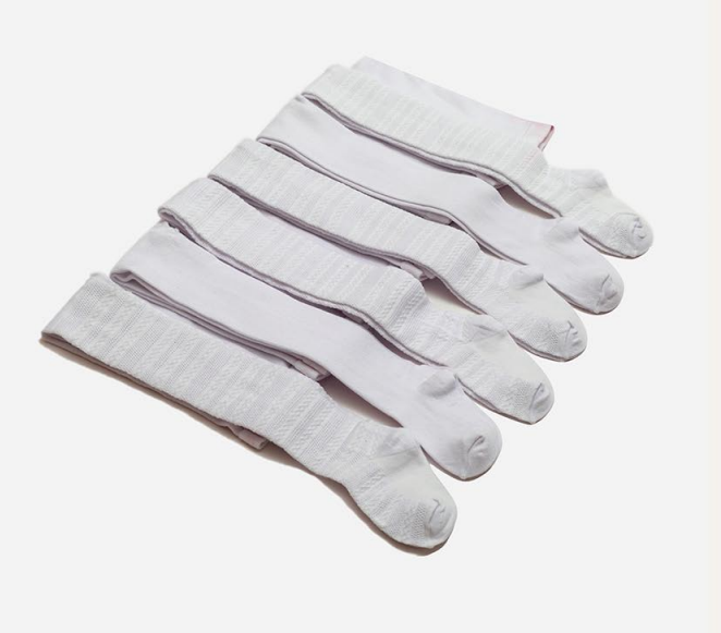 Wholesale 6-Piece Baby Tights with Flower Patterned Defne 1064-KKLT-J005-21(18-24) - 1
