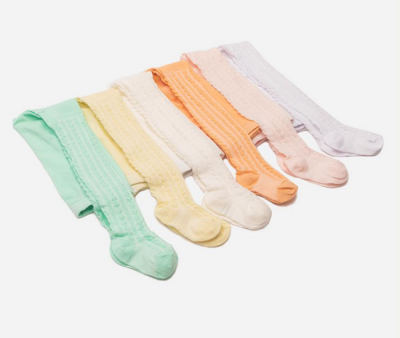 Wholesale 6-Piece Baby Tights with Flower Patterned Defne 1064-KKLT-J006-21(18-24) - Defne