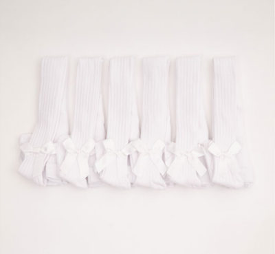 Wholesale 6-Piece Girls Tights with Ribbon Detailed Defne 1064-ÇKLT-026-23(5-6) - Defne