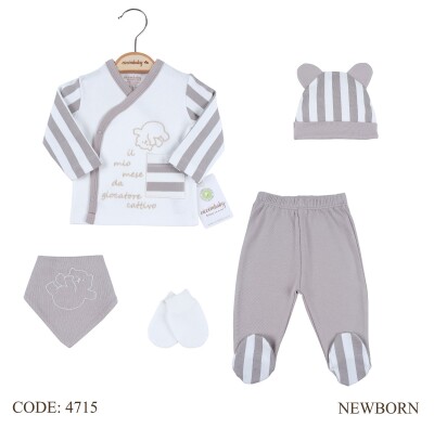 Wholesale Baby 5-Piece Newborn Set 0-3M Ciccimbaby 1043-4715 - Ciccimbaby (1)
