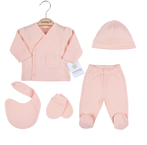Wholesale Baby 5-Piece Onesies Set 0-3M Ciccimbaby 1043-4777 - 3