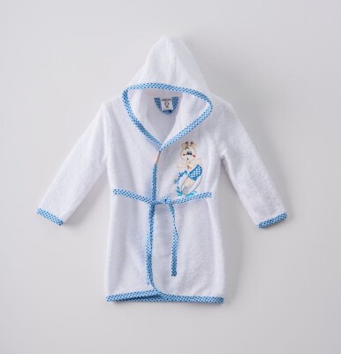 Wholesale Baby Bathrobe 1-4Y Ramel Kids 1072-451 - Ramel Kids