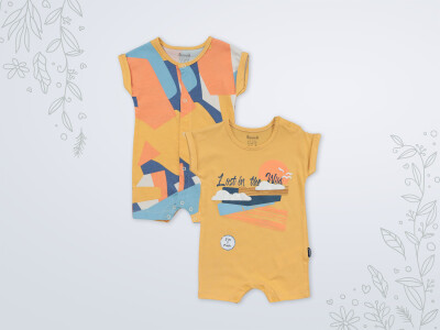 Wholesale Baby Boy 2-Piece Rompers 3-18M Miniworld 1003-18235 - Miniworld (1)