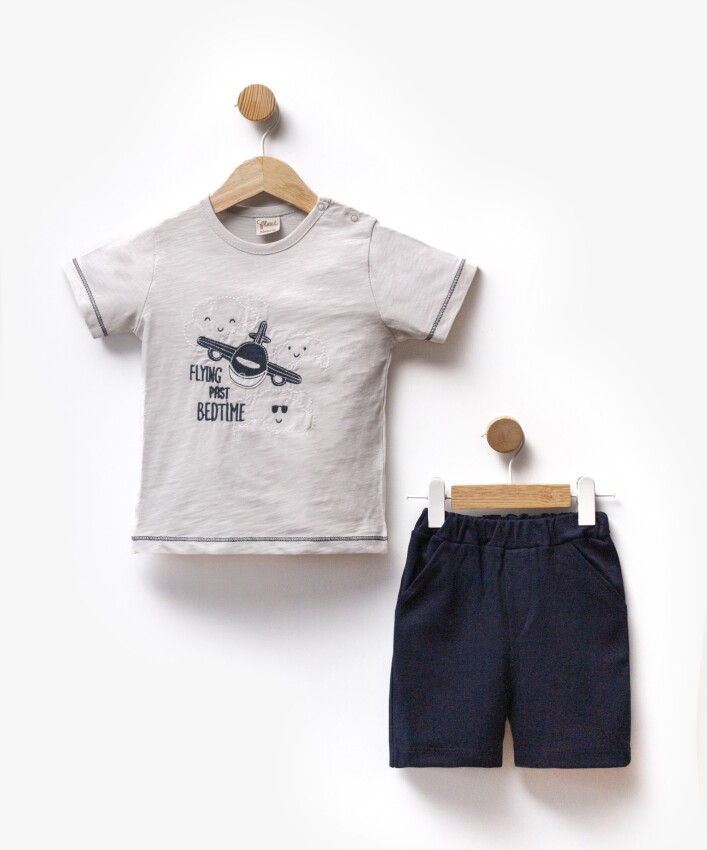 Wholesale Baby Boy 2pcs T-shirt and Shorts Set 2-5Y Flexi Baby 2063-216414 - 2