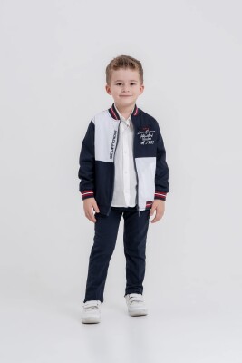 Wholesale Baby Boy 3-Piece College Jacket, Shirt and Pants Set 9-24M Lemon 1015-10052 - Lemon (1)