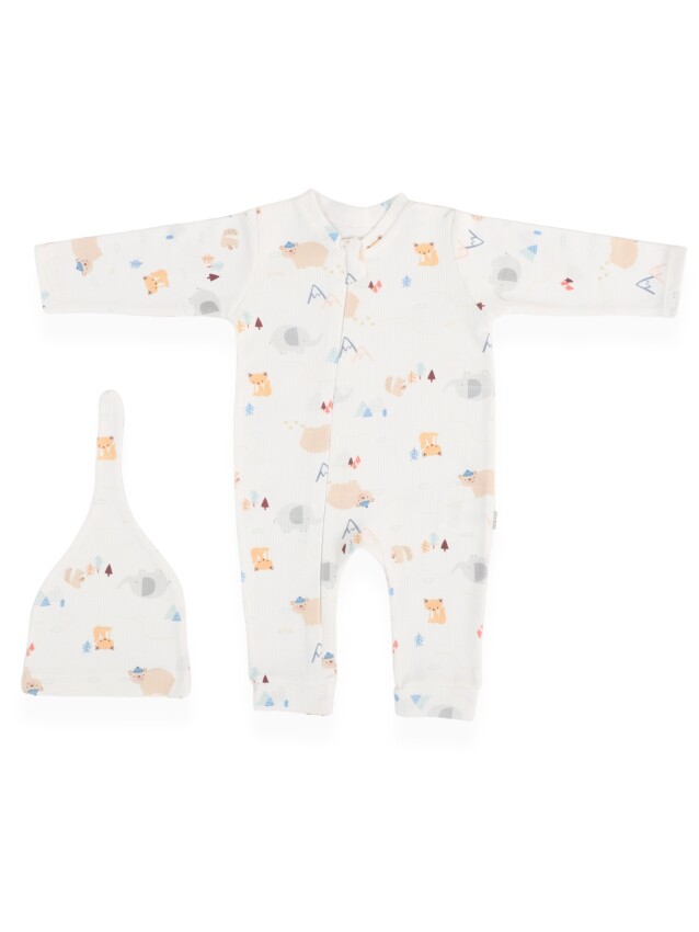 Wholesale Baby Boys 2-Piece Rompers and Hat Set 0-9M Bebitof 2020-70323 - 1