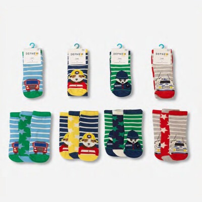 Wholesale Baby Boys 24-Piece Socks 18-24M Defne 1064-DFN3-E018-22(18-24) - Defne
