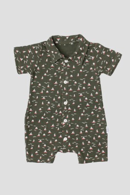 Wholesale Baby Boys Muslin Printed Rompers 3-12M Kidexs 1026-60135 - 4